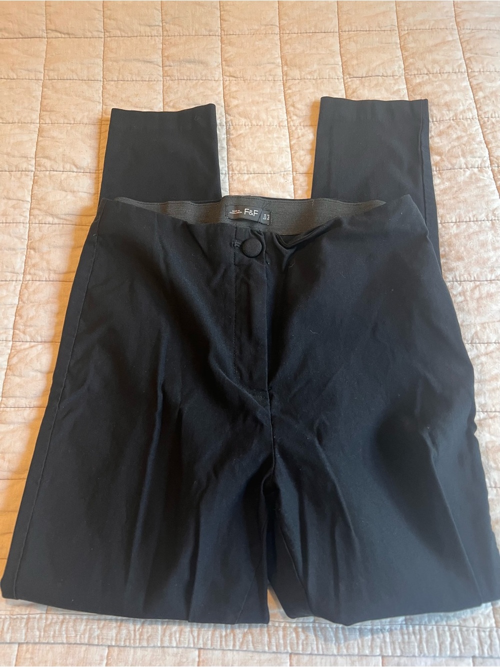 F&F Black Skinny Black Pants. size 8